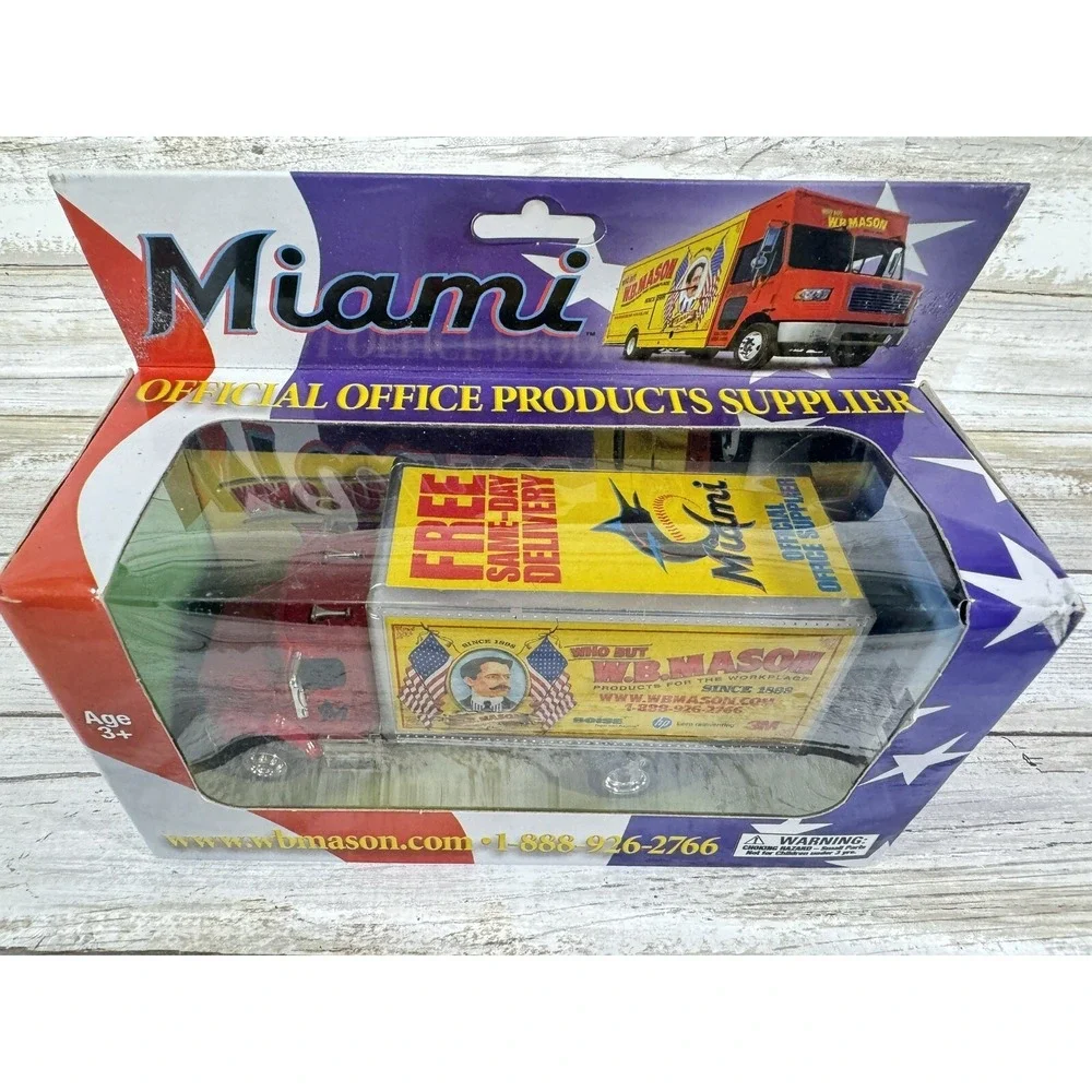 Miami‎ Marlins  Baseball Team new edition W.B. Mason truck toy